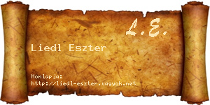 Liedl Eszter névjegykártya